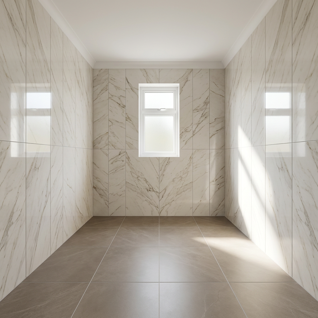 Bathroom tiling